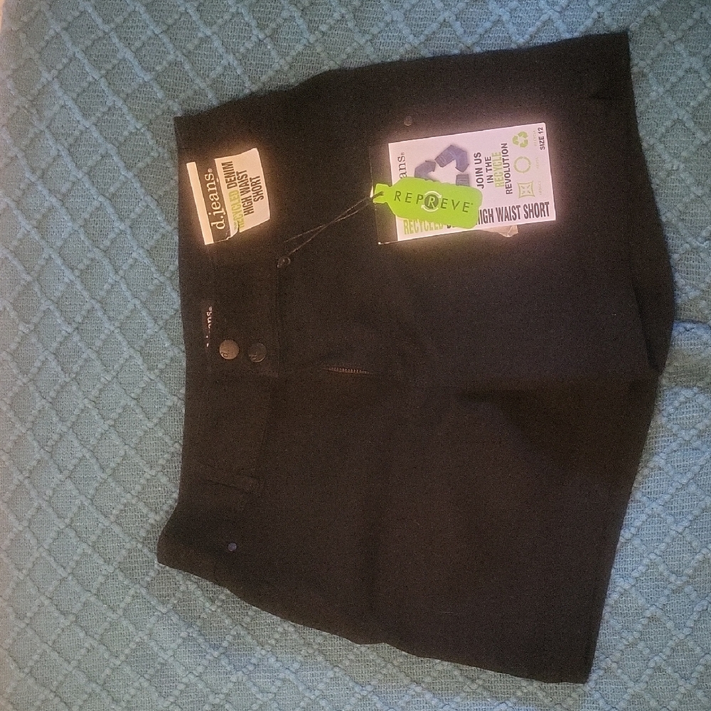 Levi's Classic Black Denim Shorts